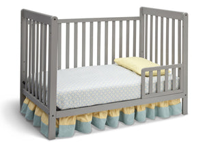 Delta Children Grey Delta Children Grey (026) Waves 3-in-1-Crib, Toddler Bed Conversion a3a 8-Waves 3-in-1-Crib