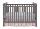 Delta Children Classic Grey (028) Waves 3-in-1-Crib, front b1b 5-Waves 3-in-1-Crib