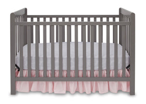 Delta Children Classic Grey (028) Waves 3-in-1-Crib, front b1b 1-Waves 3-in-1-Crib
