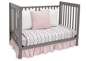 Delta Children Classic Grey (028) Waves 3-in-1-Crib, Day Bed Conversion b4b 12-Waves 3-in-1-Crib