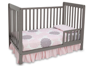Delta Children Classic Grey (028) Waves 3-in-1-Crib, Toddler Bed Conversion b3b 11-Waves 3-in-1-Crib