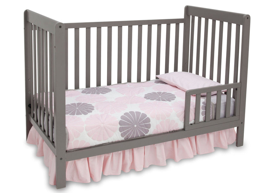 Delta Children Classic Grey (028) Waves 3-in-1-Crib, Toddler Bed Conversion b3b 7-Waves 3-in-1-Crib