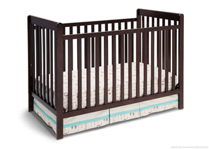 Delta Children Dark Chocolate (207) Waves 3-in-1-Crib, Crib Conversion e2e 41-Waves 3-in-1-Crib