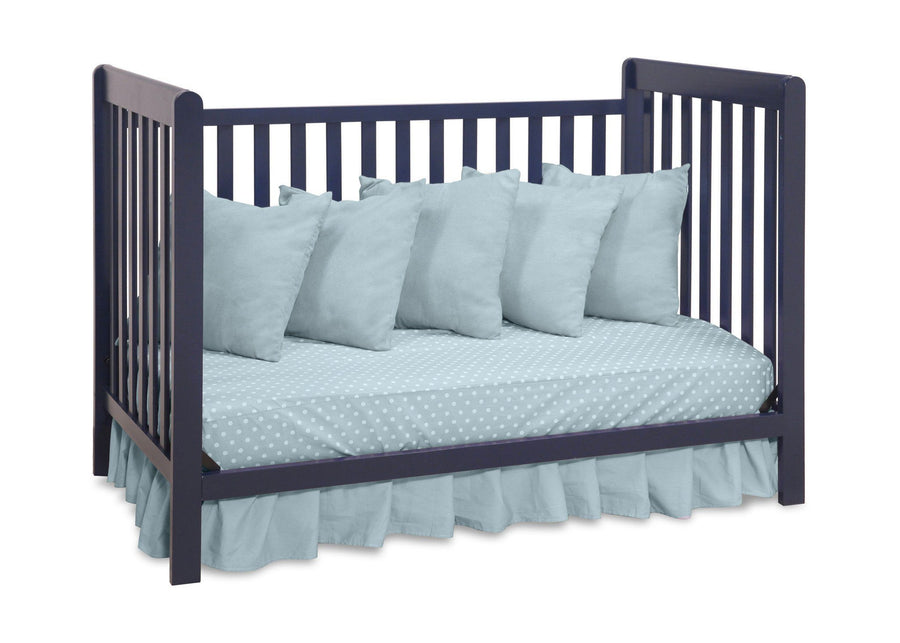 Delta Children Navy (404) Waves 3-in-1-Crib, Day Bed Conversion f5f 18-Waves 3-in-1-Crib