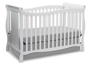 DCB: Delta Children White (100) Brookside 4-in-1 Crib, Crib Conversion 4-Brookside 4-in-1 Convertible Crib