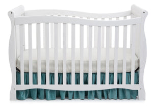 Delta Children White (100) Brookside 4-in-1 Crib, Crib Conversion a1a 8-Brookside 4-in-1 Convertible Crib