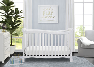 White (100) 0-Brookside 4-in-1 Convertible Crib
