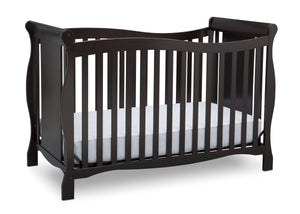 Delta Children Dark Chocolate (207) Brookside 4-in-1 Crib, Crib Conversion b3b 11-Brookside 4-in-1 Convertible Crib