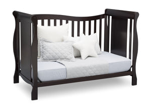 Delta Children Dark Chocolate (207) Brookside 4-in-1 Crib, Day Bed Conversion b5b 13-Brookside 4-in-1 Convertible Crib