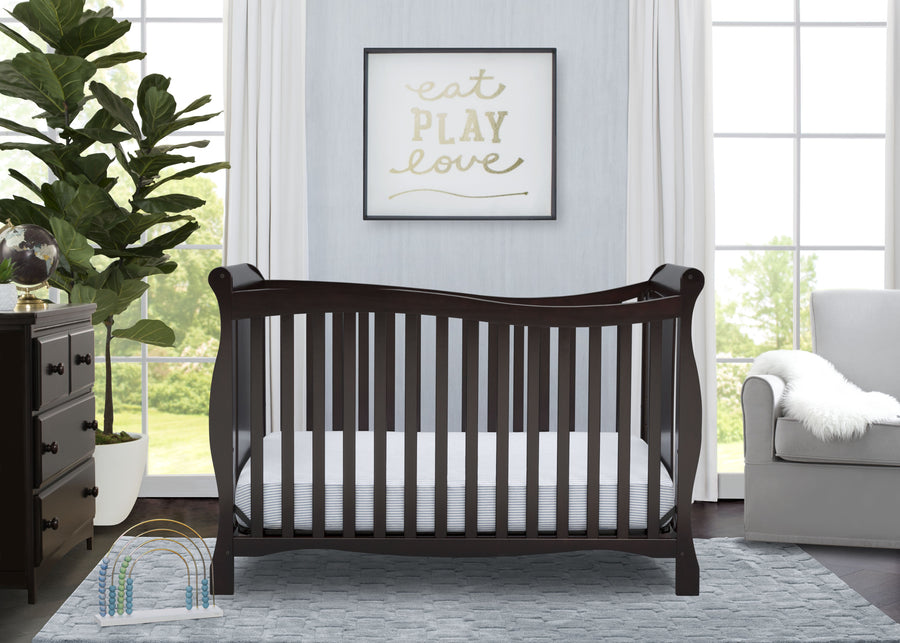 Dark Chocolate (207) 1-Brookside 4-in-1 Convertible Crib