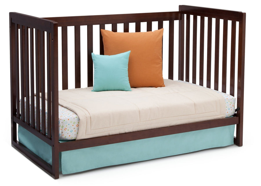Delta Children Chocolate (204) Urban Classic 3-in-1 Crib, Day Bed Conversion b6b 9-Urban Classic 3-in-1 Crib