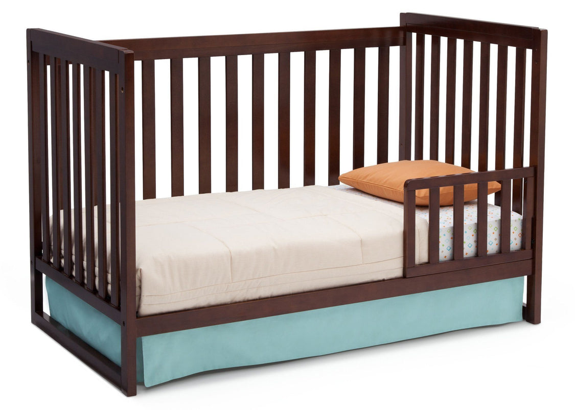Delta Children Chocolate (204) Urban Classic 3-in-1 Crib, Toddler Bed Conversion b5b