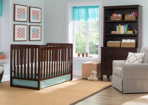 Delta Children Chocolate (204) Urban Classic 3-in-1 Crib in Setting b1b 4-Urban Classic 3-in-1 Crib