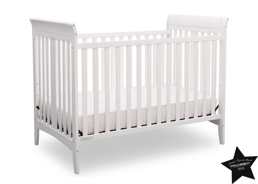 Delta Children White (100) Parkside 3-in-1-Crib, With Seal a7a 15-Parkside 3-in-1-Crib