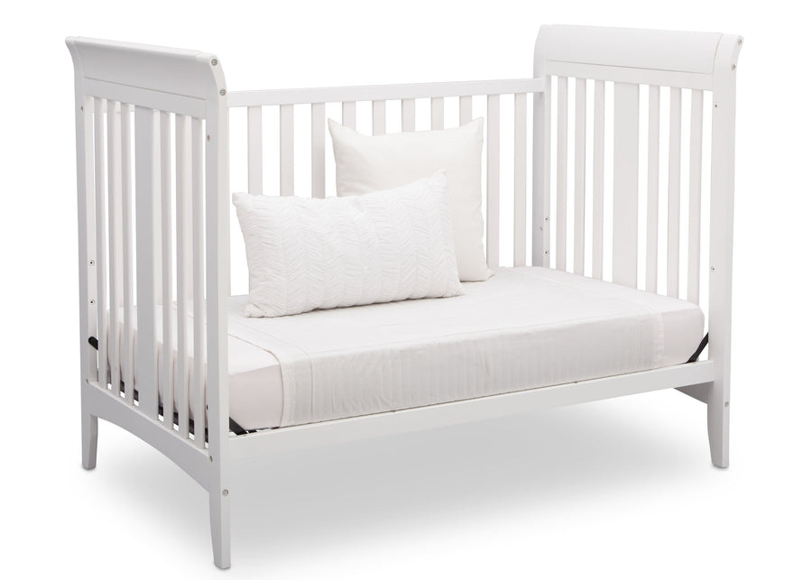 Delta Children White (100) Parkside 3-in-1-Crib, Day Bed Conversion a6a 5-Parkside 3-in-1-Crib