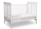 Delta Children White (100) Parkside 3-in-1-Crib, Toddler Bed Conversion a5a 4-Parkside 3-in-1-Crib