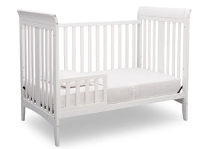 Delta Children White (100) Parkside 3-in-1-Crib, Toddler Bed Conversion a5a 5-Parkside 3-in-1-Crib