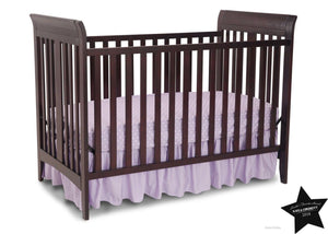 Delta Children Dark Chocolate (207) Parkside 3-in-1-Crib, With Seal b5b 11-Parkside 3-in-1-Crib