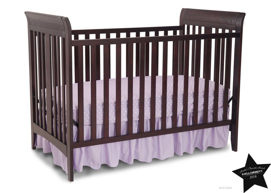 Delta Children Dark Chocolate (207) Parkside 3-in-1-Crib, With Seal b5b 13-Parkside 3-in-1-Crib