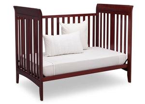 Delta Children Cabernet (648) Parkside 3-in-1-Crib, Day Bed Conversion c4c 14-Parkside 3-in-1-Crib