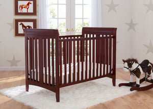 Delta Children Cabernet (648) Parkside 3-in-1-Crib, room shot c0c 32-Parkside 3-in-1-Crib