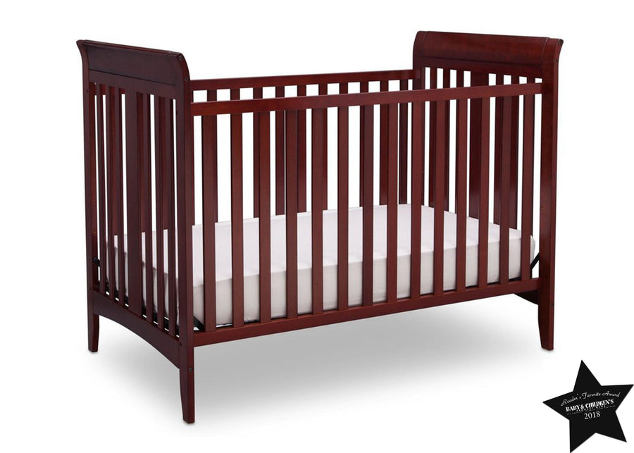 Delta Children Cabernet (648) Parkside 3-in-1-Crib, With Seal c5c 14-Parkside 3-in-1-Crib