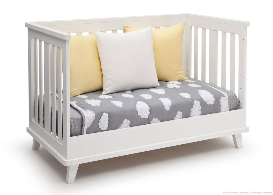 White (100) 5-Ava 3-in-1 Convertible Crib