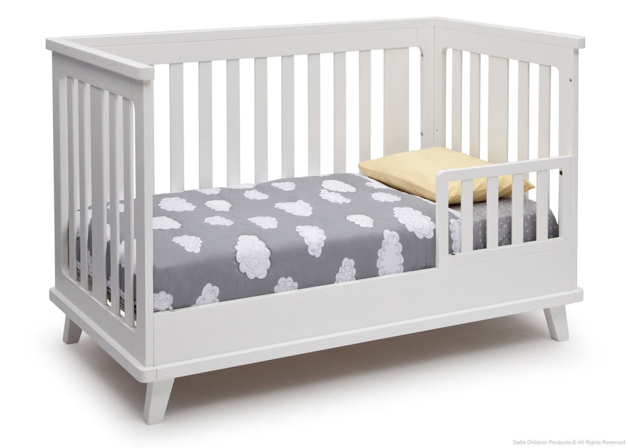 White (100) 4-Ava 3-in-1 Convertible Crib
