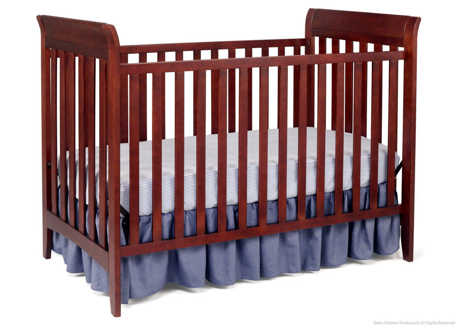 Delta Children Black Cherry Espresso (607) Bayside 3-in-1 Crib a2a 1-Bayside 3-in-1 Crib