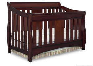 Delta Children Black Cherry Espresso (607) Oberon 4-in-1 Crib, Crib Conversion a2a 0-Oberon 4-in-1 Crib