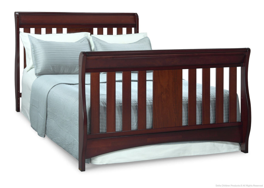 Delta Children Black Cherry Espresso (607) Oberon 4-in-1 Crib, Full-Size Conversion a5a 5-Oberon 4-in-1 Crib