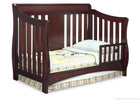 Delta Children Black Cherry Espresso (607) Oberon 4-in-1 Crib, Toddler Bed Conversion a3a 3-Oberon 4-in-1 Crib