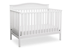 Delta Children White (100) Larkin 4-in-1 Crib, Crib Conversion a4a 0-Larkin 4-in-1 Crib