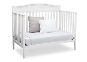 Delta Children White (100) Larkin 4-in-1 Crib, Day Bed Conversion a6a 8-Larkin 4-in-1 Crib