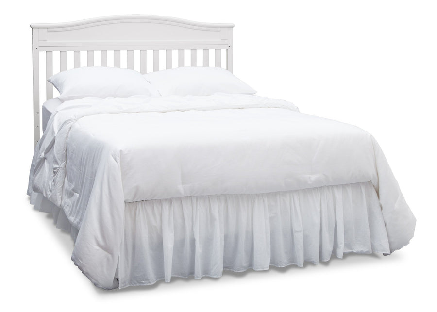 Delta Children White (100) Larkin 4-in-1 Crib, Full-Size Conversion a7a 6-Larkin 4-in-1 Crib