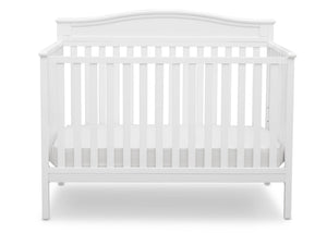 Delta Children White (100) Larkin 4-in-1 Crib, Front View a3a 6-Larkin 4-in-1 Crib