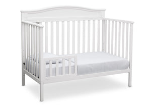 Delta Children White (100) Larkin 4-in-1 Crib, Toddler Bed Conversion a5a 7-Larkin 4-in-1 Crib