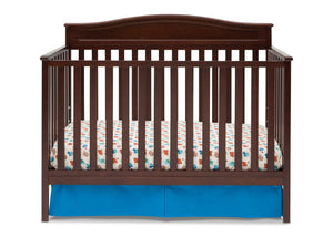 Delta Children Black Cherry Espresso (607) Larkin 4-in-1 Crib, Front View d1d 2-Larkin 4-in-1 Crib