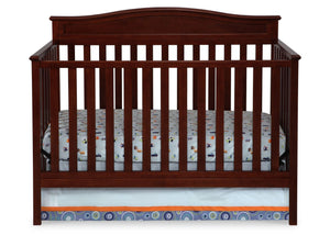 Delta Children Merlot (615) Larkin 4-in-1 Crib, Front View c1c 3-Larkin 4-in-1 Crib