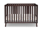 Delta Children Dark Chocolate (207) Manhattan 3-in-1 Crib, front view, b1b 7-Manhattan 3-in-1 Crib