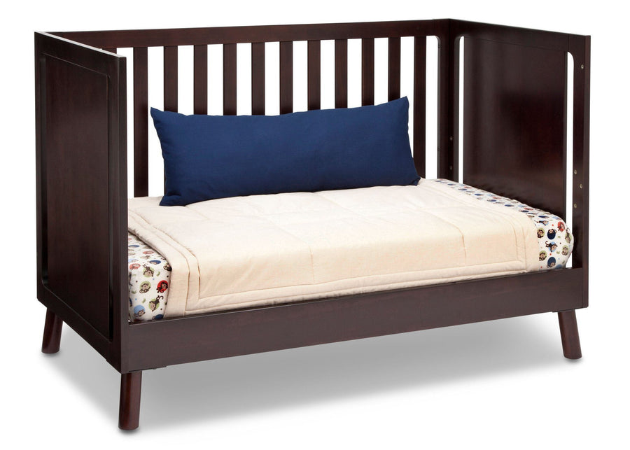 Delta Children Dark Chocolate (207) Manhattan 3-in-1 Crib, Day Bed Conversion b5b 9-Manhattan 3-in-1 Crib