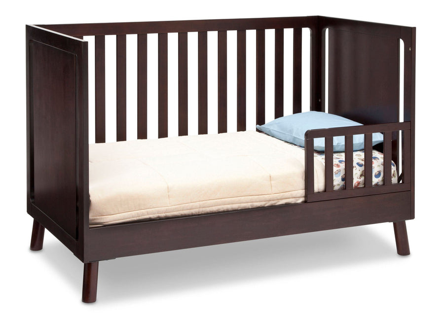 Delta Children Dark Chocolate (207) Manhattan 3-in-1 Crib, Toddler Bed Conversion b4b 6-Manhattan 3-in-1 Crib