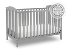 Delta Children Grey 026 Capri 3-in-1-Crib (6922), Crib, a2a with badge 2-Capri 3-in-1-Crib