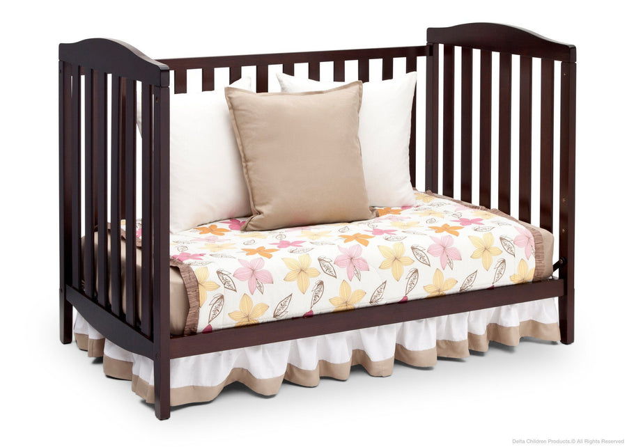 Delta Children Dark Chocolate (207) Capri 3-in-1-Crib (6922), Daybed, d4d 8-Capri 3-in-1-Crib