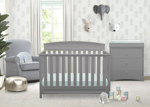 Grey (026) 0-Sutton 4-in-1 Convertible Crib