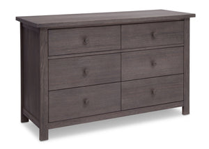 Serta Rustic Grey (084) Northbrook 6 Drawer Dresser, Side View a2a 0-Northbrook 6 Drawer Dresser