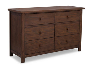 Serta Rustic Oak (229) Northbrook 6 Drawer Dresser, Side View b2b 1-Northbrook 6 Drawer Dresser