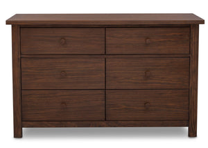 Serta Rustic Oak (229) Northbrook 6 Drawer Dresser, Front View b1b 10-Northbrook 6 Drawer Dresser