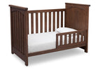 Serta Rustic Oak (229) Northbrook 3-in-1 Crib, Toddler Bed Conversion with Side View b4b 9-Northbrook 3-in-1 Crib