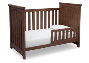 Serta Rustic Oak (229) Northbrook 3-in-1 Crib, Toddler Bed Conversion with Side View b4b 10-Northbrook 3-in-1 Crib